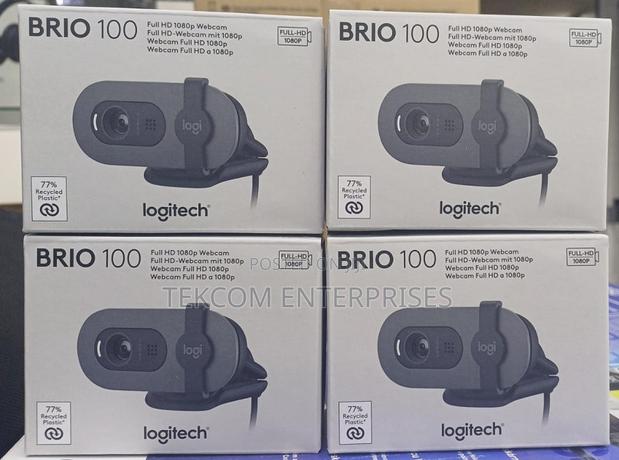 Logitech Brio 100 Webcam 1080p || 1080p Brio 100 Webcam