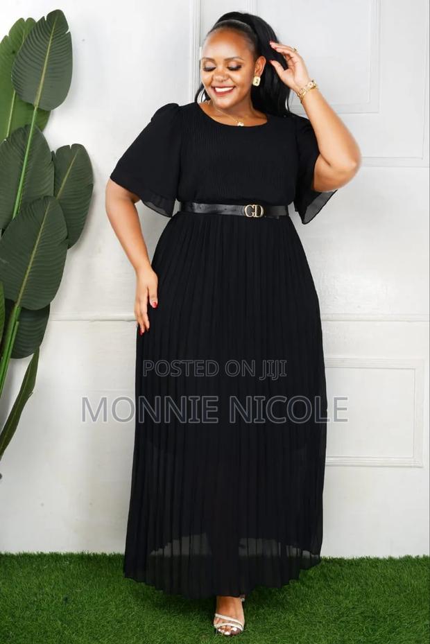 Black Elegant Maxi Dress - main view