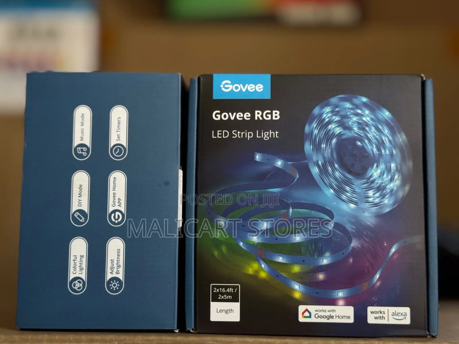 Govee RGB Smart Wi-Fi + Bluetooth Led Strip Lights 10m