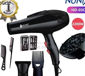 Nunix (Hd-03c) Hair Dryer With 2 Speed Settings 