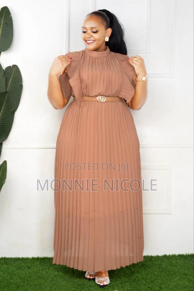 Nude Classy Maxi Dress - main view