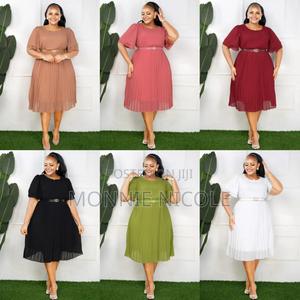 Plain Plaited Dress - thumbnail 2