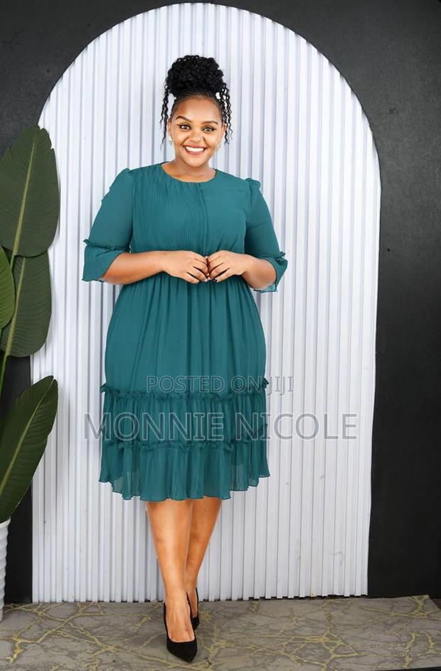 Plain Plaited Dress - thumbnail 3