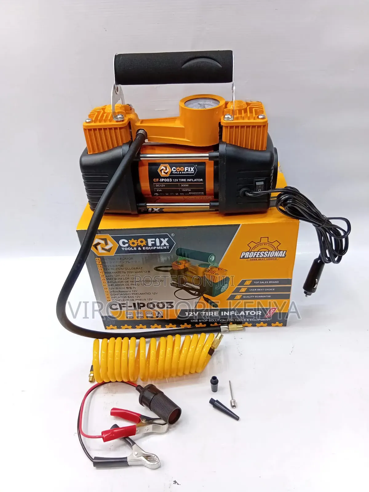 Coofix Car Compressor 12v Tire Inflator