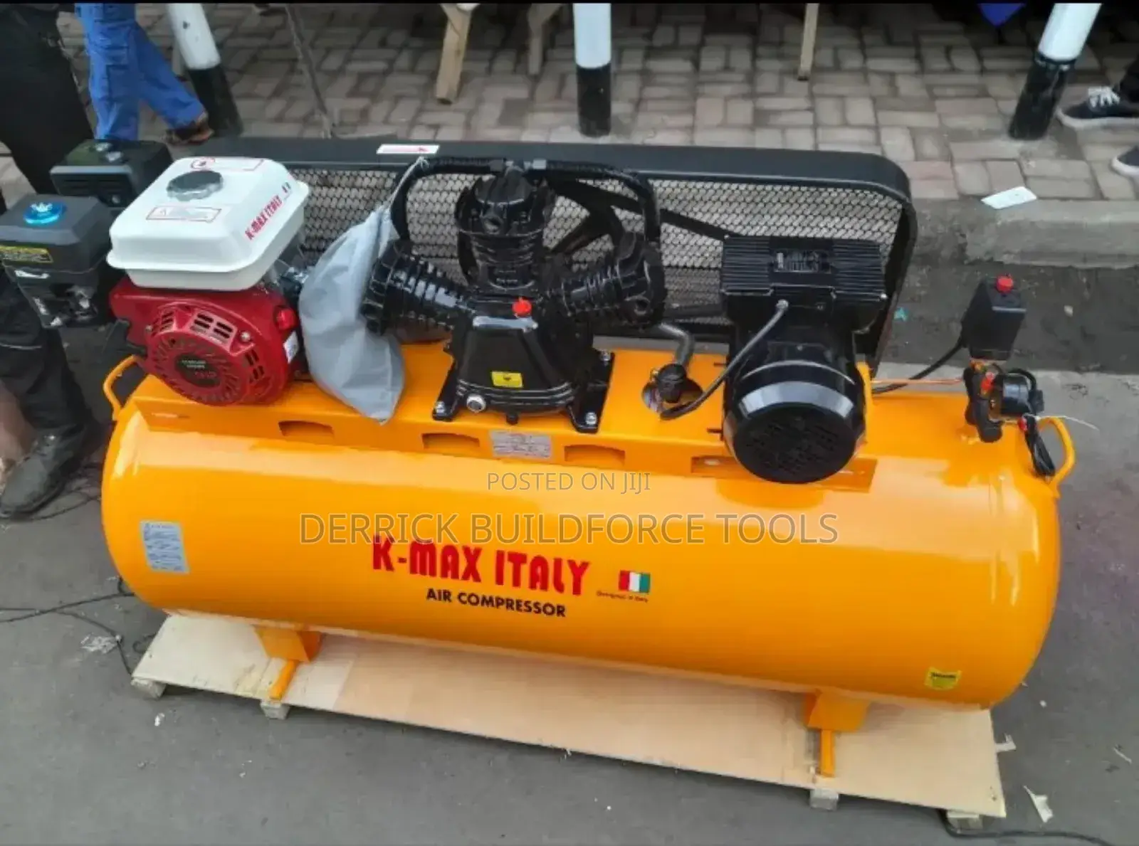150l K-max Electric Air Compressor Double Piston 3hp