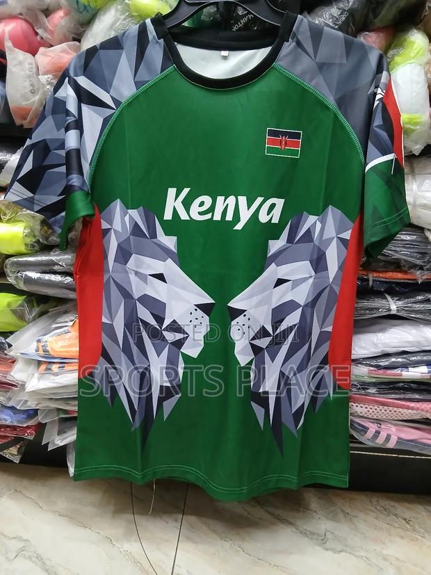 New Green Kenya Rugby Jersey Shirt - Shujaaz Rugby Shirt