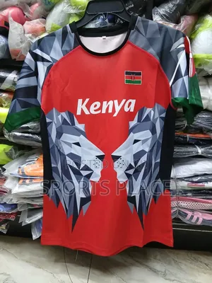 Red Kenya Rugby Team Jersey - Shujaaz