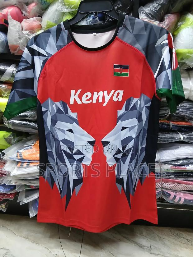 Red Kenya Rugby Team Jersey - Shujaaz