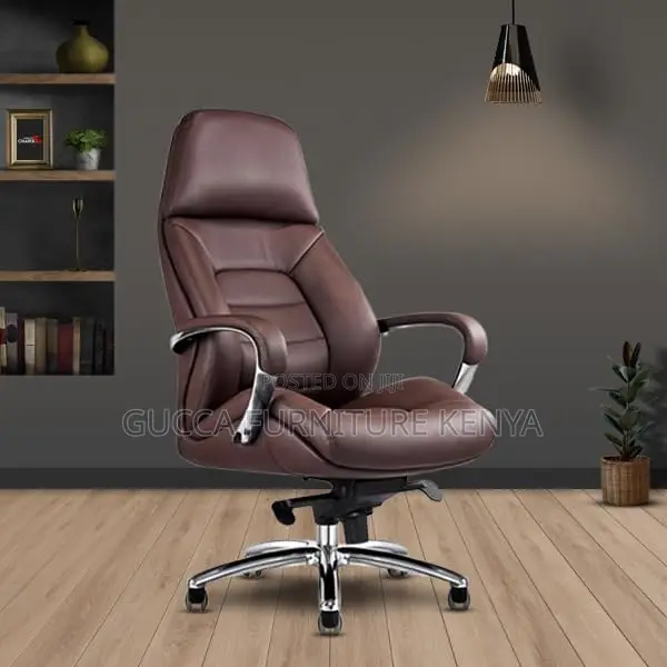 Office Chair: Modern Executive Leather Arm Seat for Director's