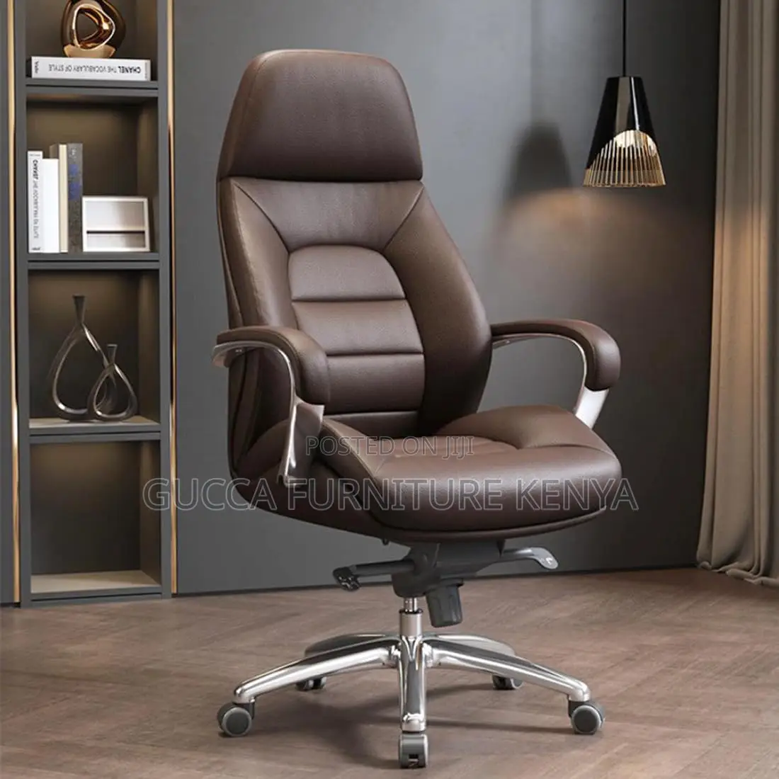 Office Chair: Modern Executive Leather Arm Seat for Director's