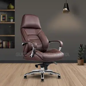 Office Chair: Modern Executive Leather Arm Seat for Director's