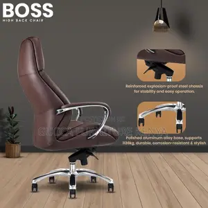 Office Chair: Modern Executive Leather Arm Seat for Director's