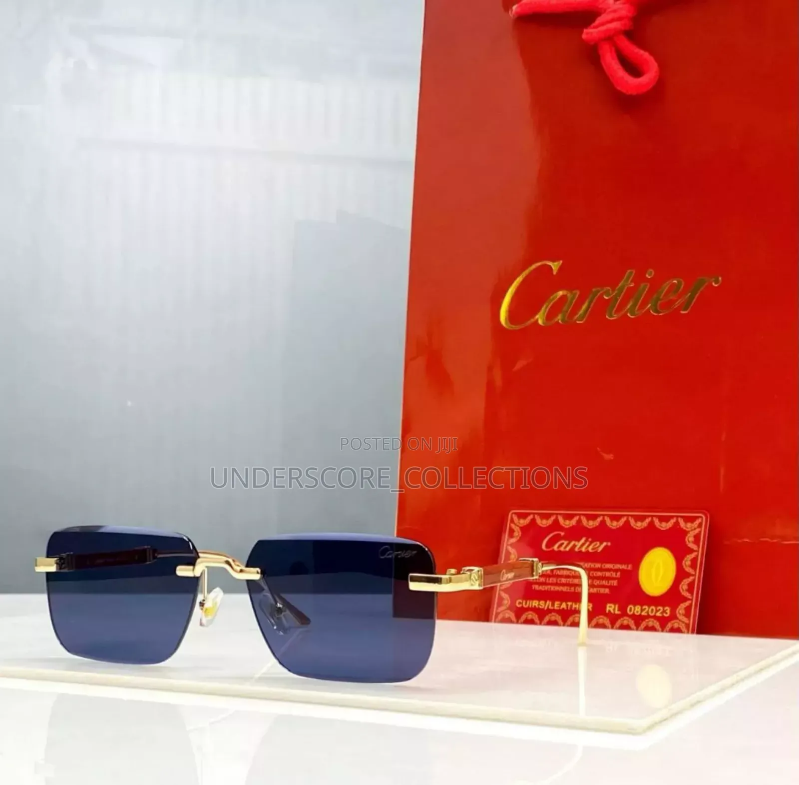 Blue Cartier Sunglasses