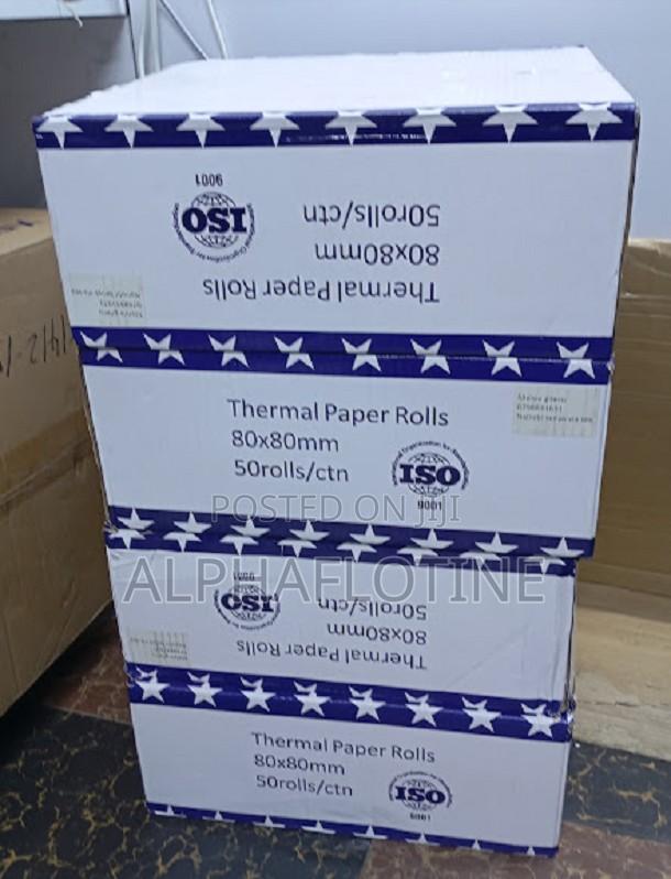 80mmx 80mm 50 Rolls/CTN Thermal Paper Roll - main view