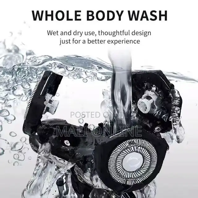 Kezu Kz-9911 Electric Rotary Shaver For Men Rechargeable Beard Razor