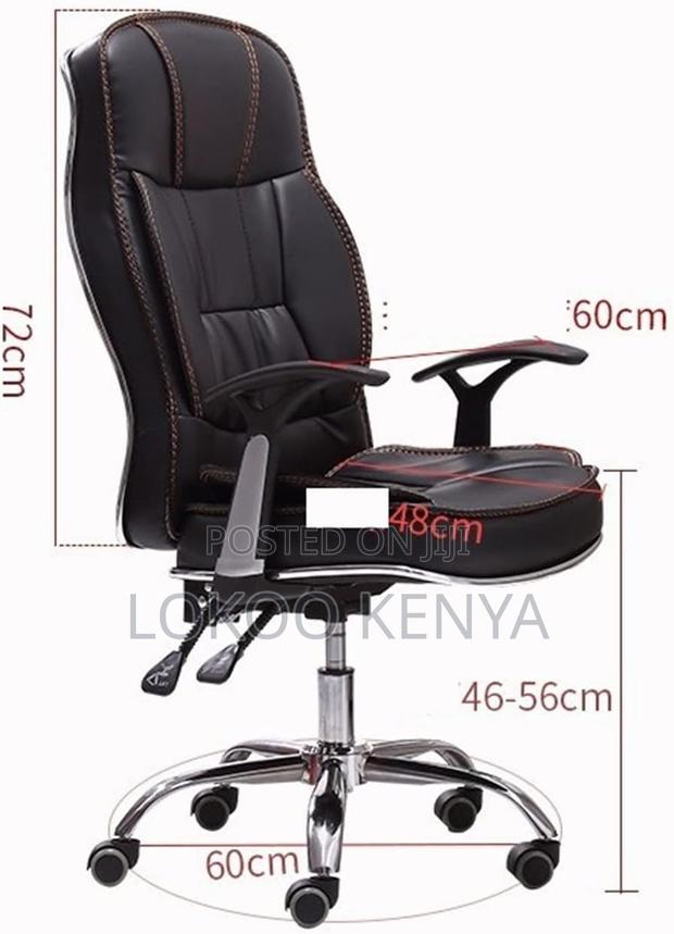 Office Chair : Black Desk Chair With Armrests - thumbnail 2