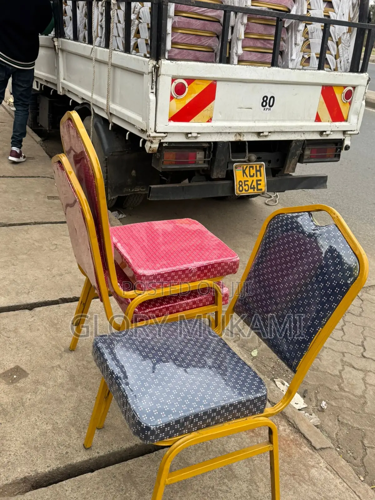 Blue And Red Conference Chairs