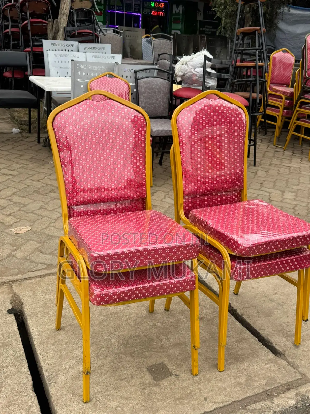 Red Conference Chairs