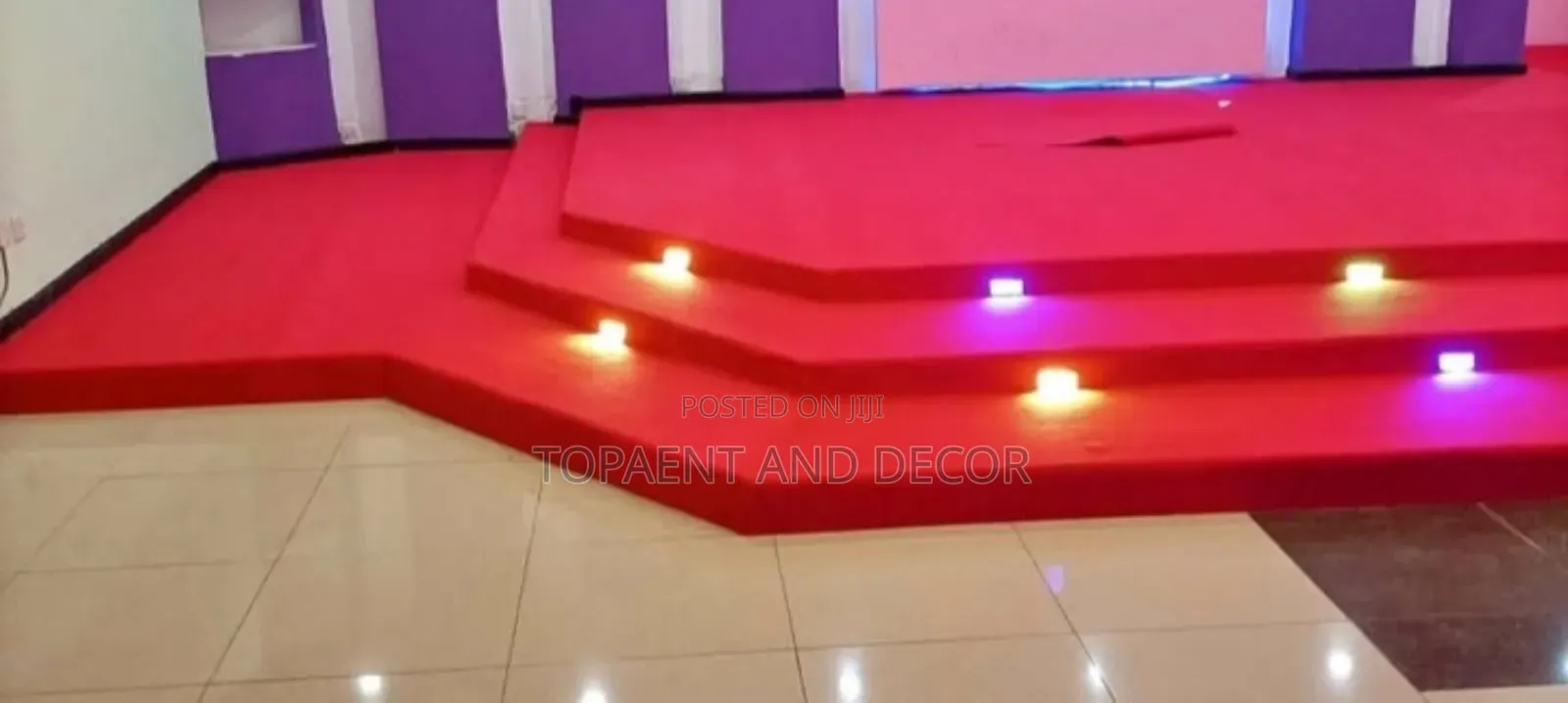 Durable Wall to Wall Floor Carpet for Church Pulpit Decor