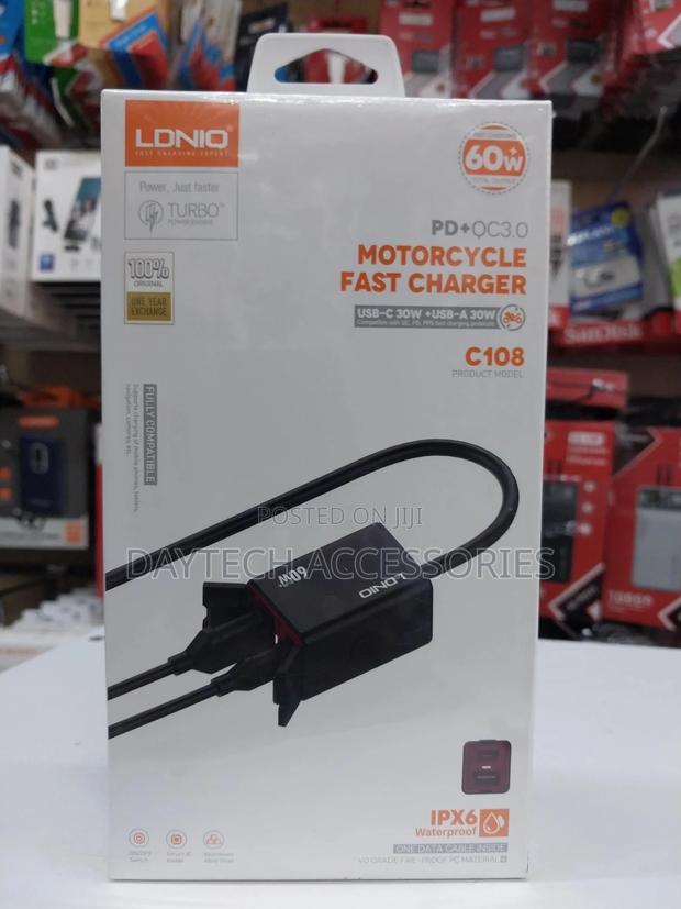 Ldnio C108 Motorcycle Fast Charger. - thumbnail 2