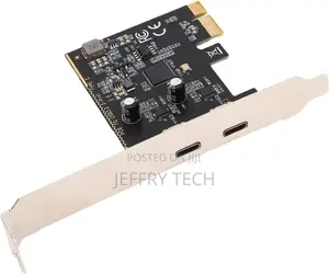 Dual Usb C Pcie Expansion Card High Speed Type C Adapter