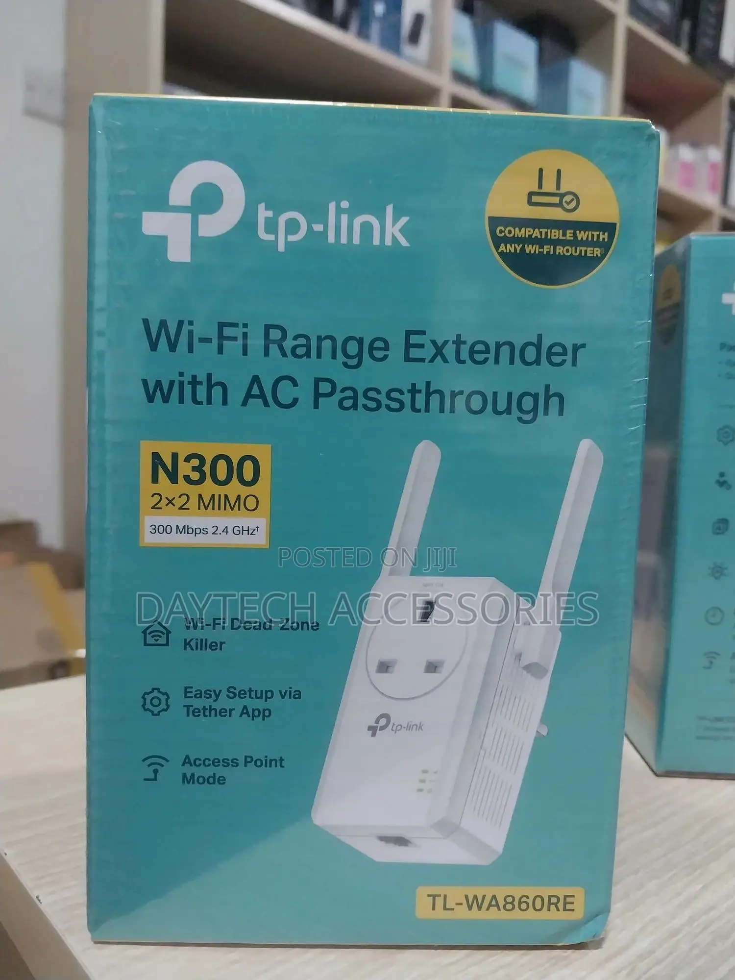 Tp-Link Tl-Wa860re Wifi Extender Booster With Passthrough Socket