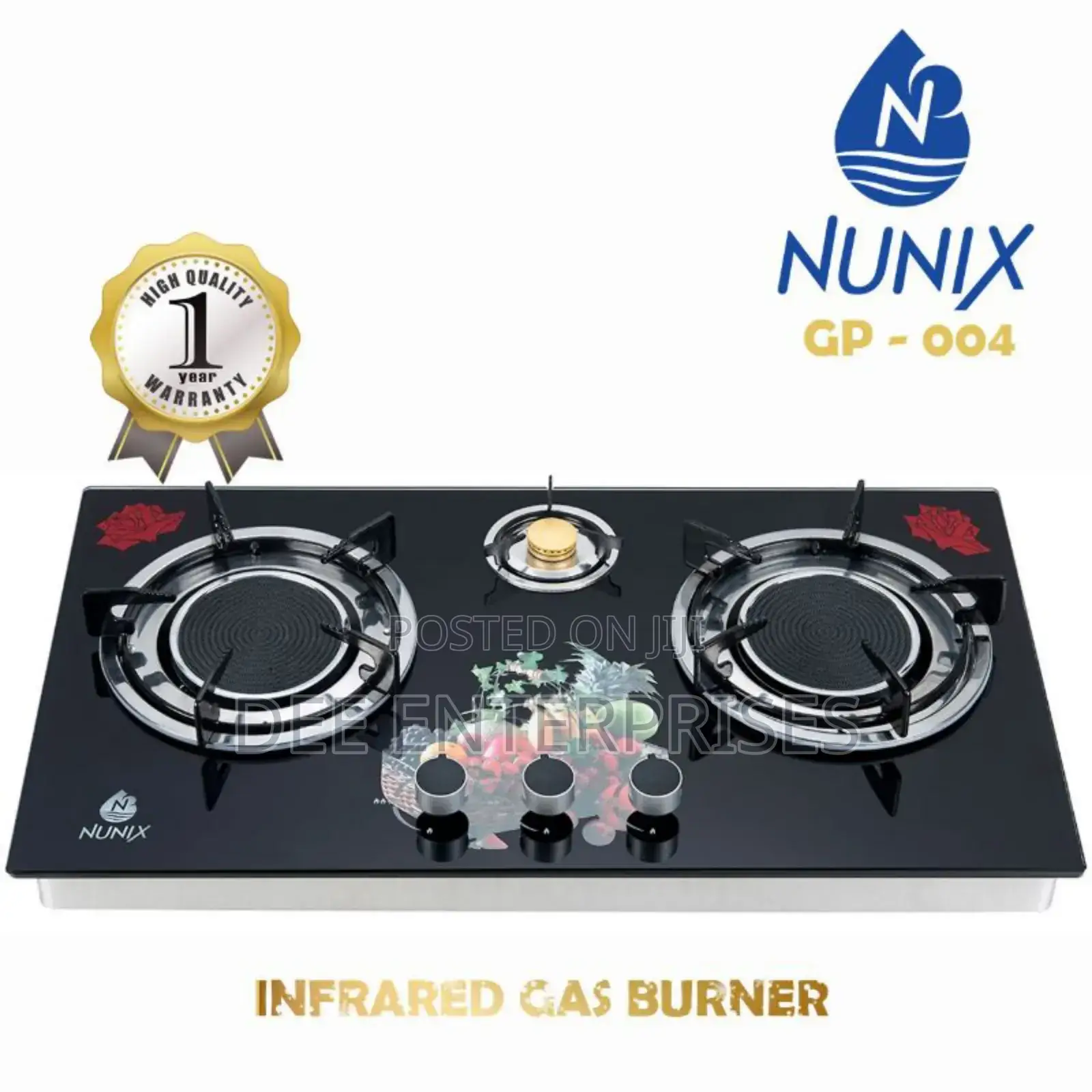 Nunix 3 Burner 
Gp.004
I 
Infrared 3 Burner