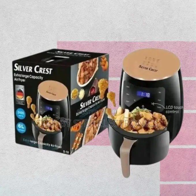 Family Size Non-Stick Silver Crest 6l Digital Air Fryer– Fryer Machine