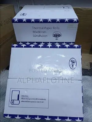 50 PCS Thermal Printer Rolls 80mm by 80mm Size
