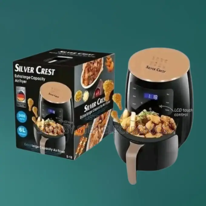 Adjustable Temperature Silver Crest 6l Air Fryer