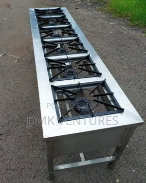 Liner Six Burner Gas Cooker, Stainless