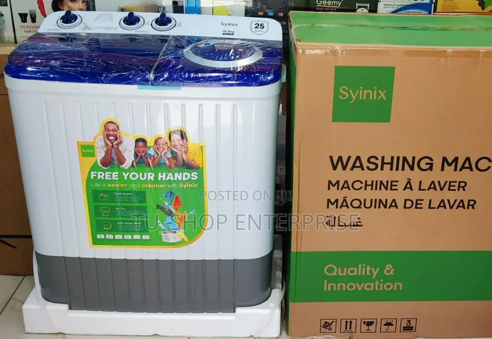 *Synix 10kg Twin Tub Washing Machine