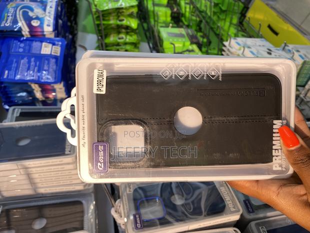 Lavil iPhone 12 Pro Max Tpu Leather Back Case | Slim Logo Cut - main view