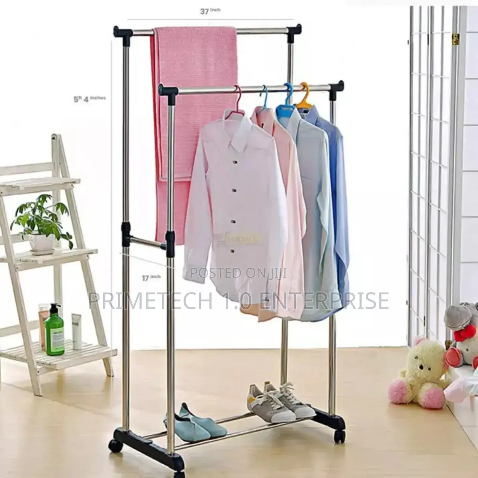 Movable Double Pole Rack