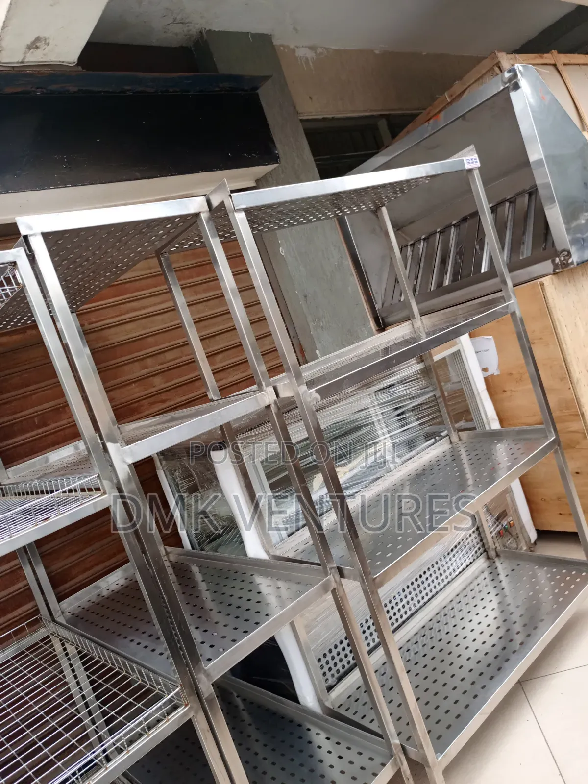 Modernized Stainless Storage Rack