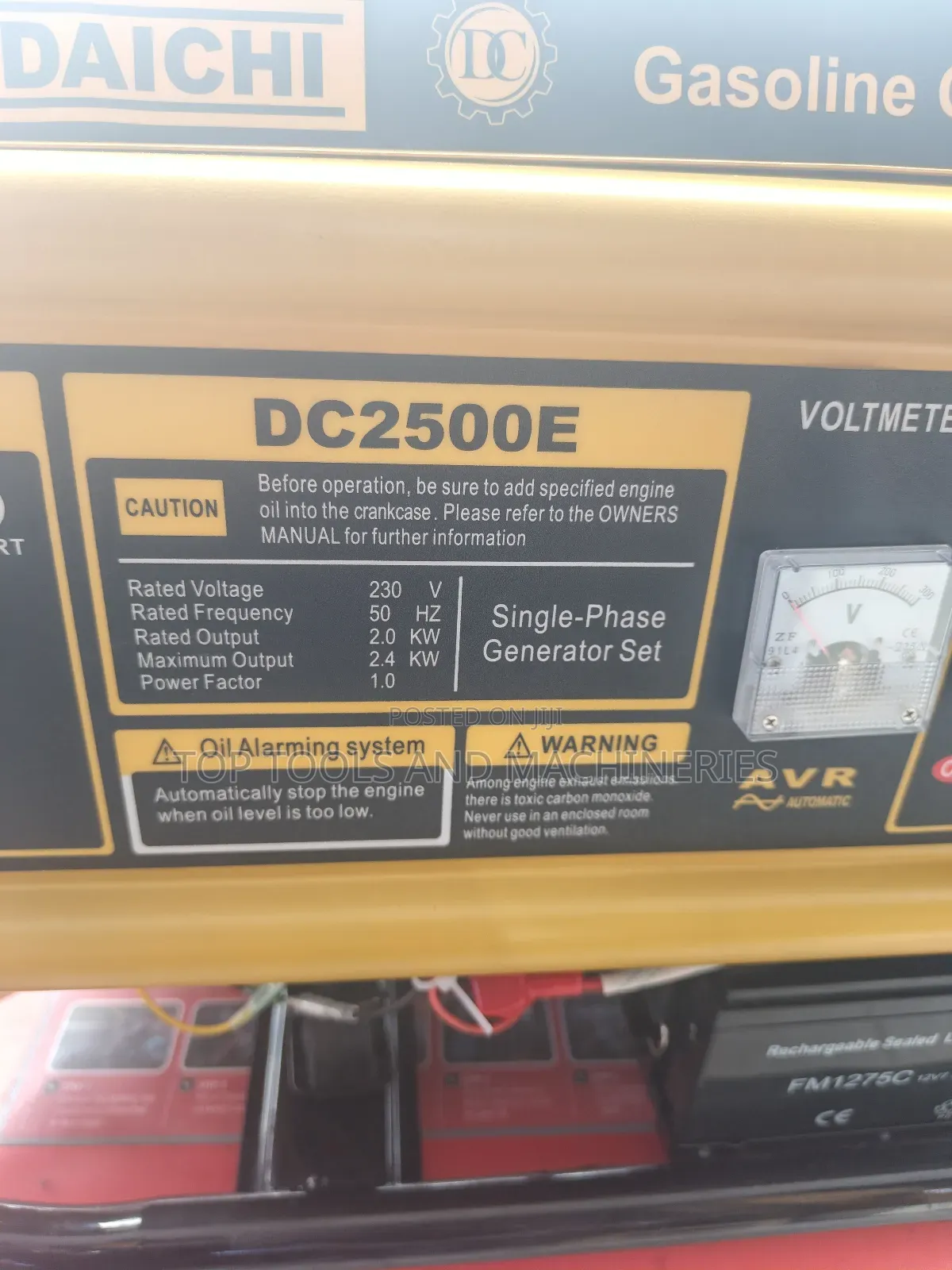 Daichi Japan 2.4kw 3kva Low Noise Petrol Generator