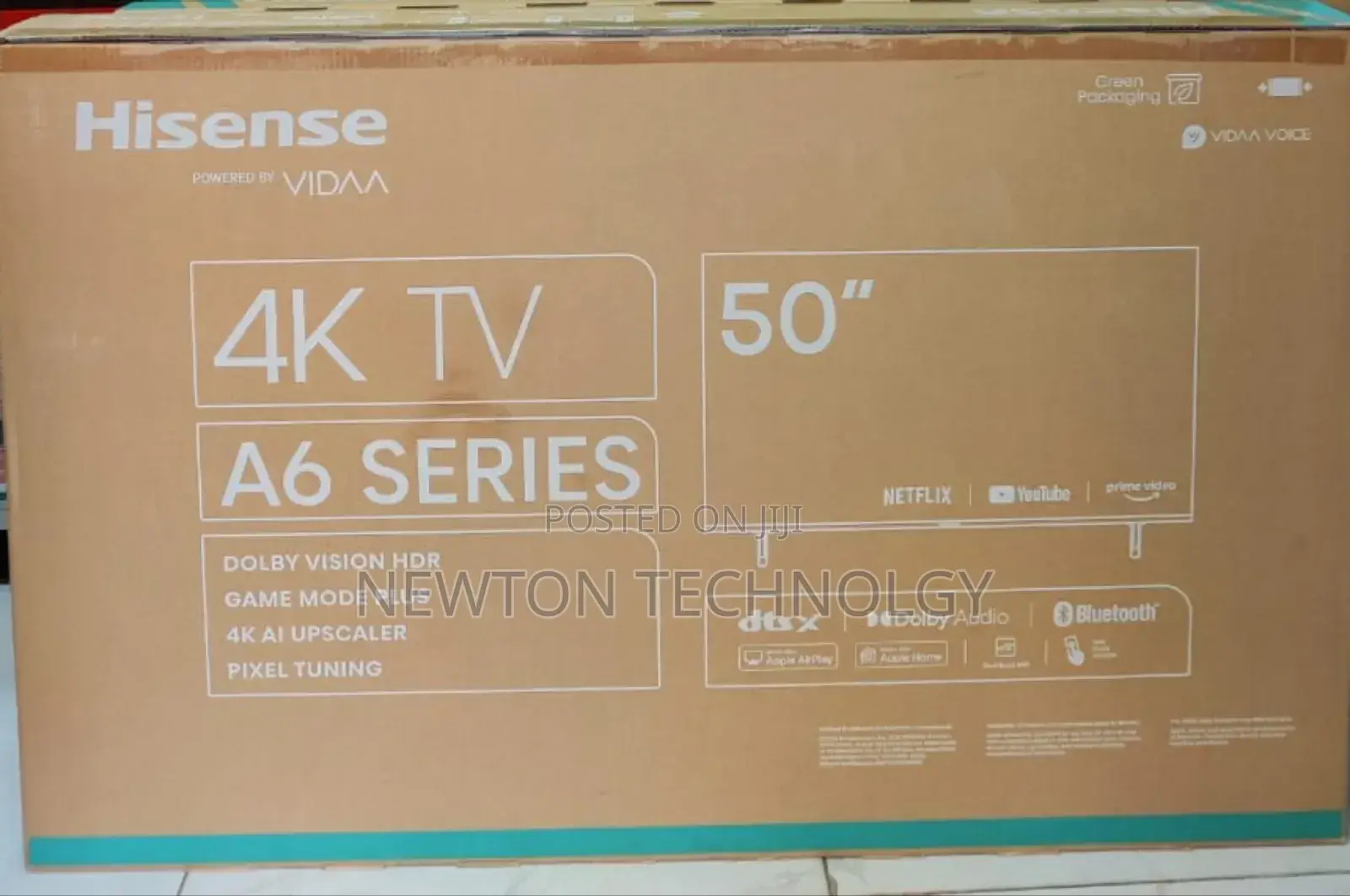 Hisense 50 Inches Smart Tv Frameless A6 Series