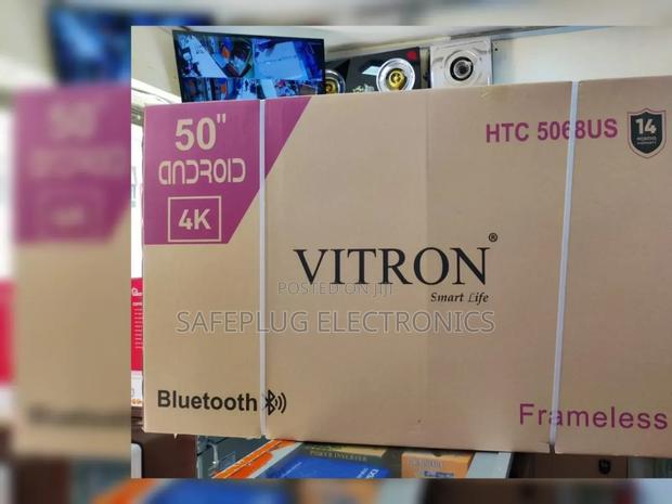 "Vitron 50-Inch Uhd Smart Tv | HDR | Dolby Audio | Wall-Mountable"