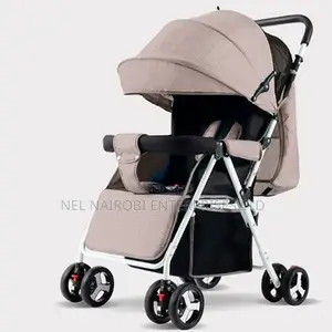 Durable Baby Stroller (White-1)