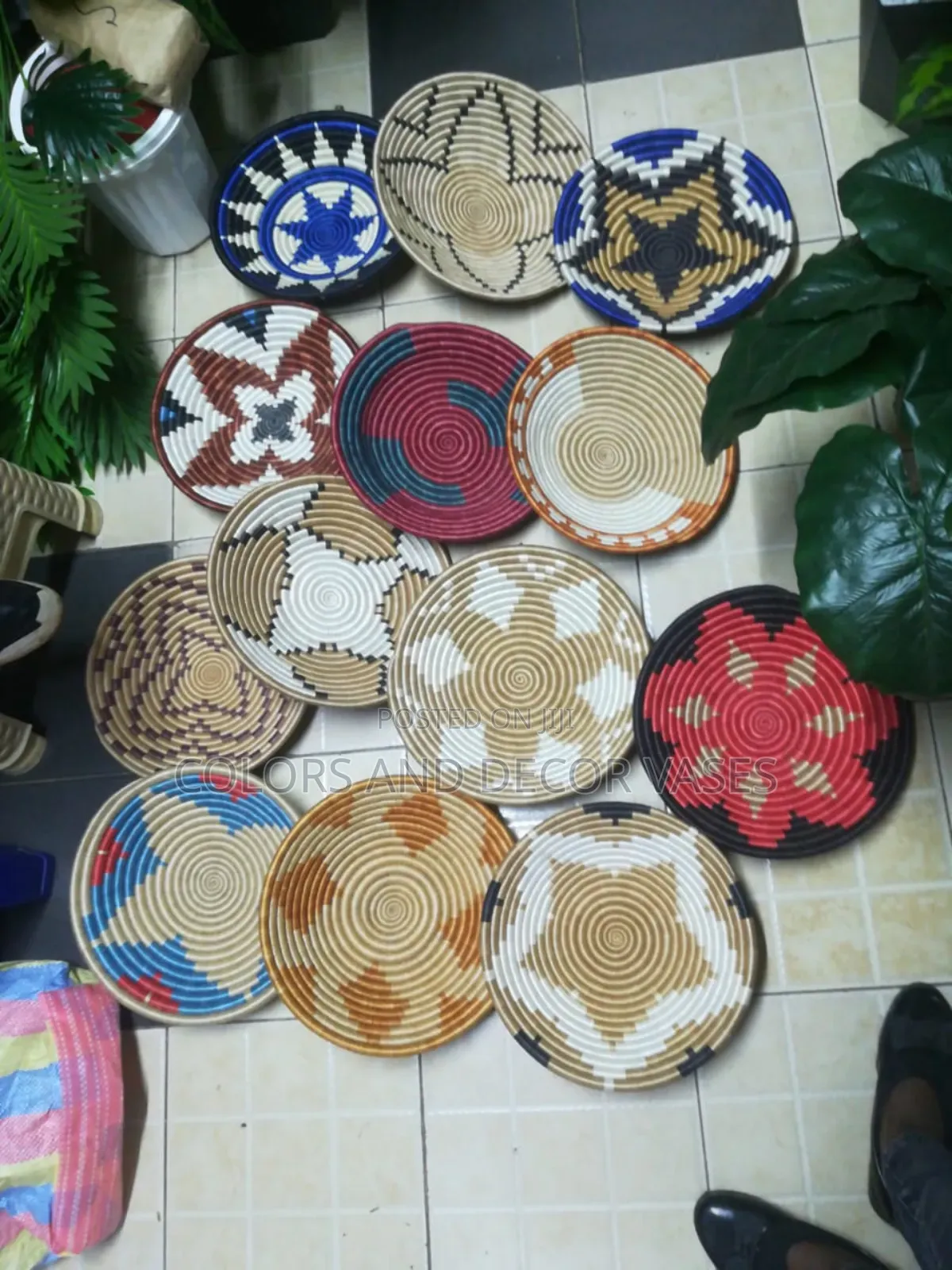 Elegant Wall Decor Baskets 12"