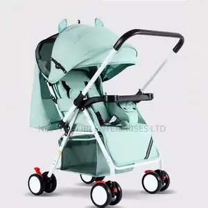 Mint Green Baby Stroller (White-3)