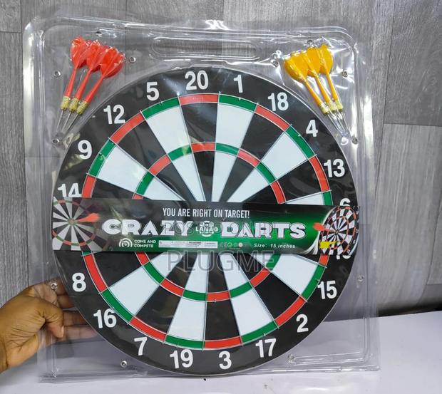 Quality Crazy Dart Board With Steel Darts Game