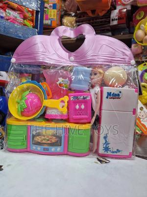 Kids Kitchen Playset With Fridge and Doll - thumbnail 2