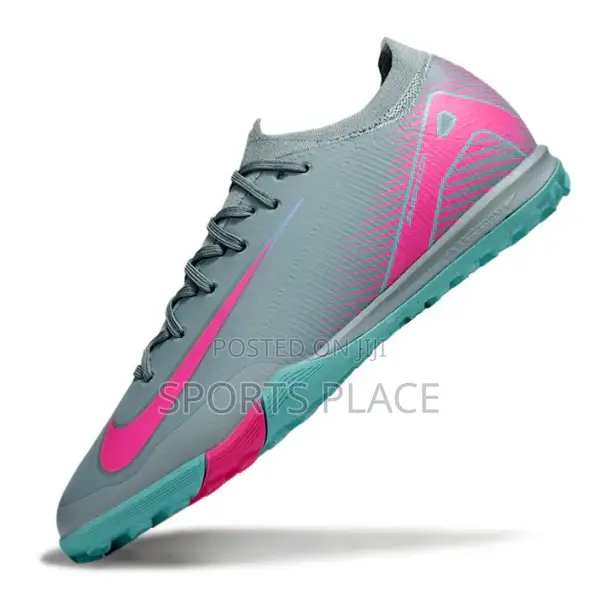 New Nike Grey Prism Air Zoom Vapor 16 Pack Elite Football Trainers
