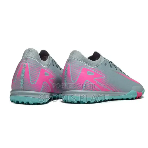 New Nike Grey Prism Air Zoom Vapor 16 Pack Elite Football Trainers