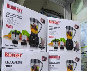 3 in 1 Redberry Blender;Blender,Chopper and Grinder