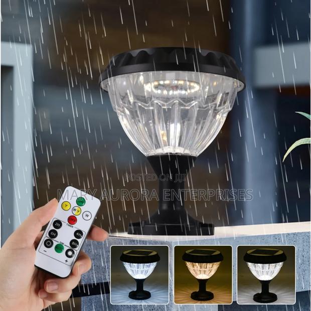 Solar Gate Light With Remote - thumbnail 3