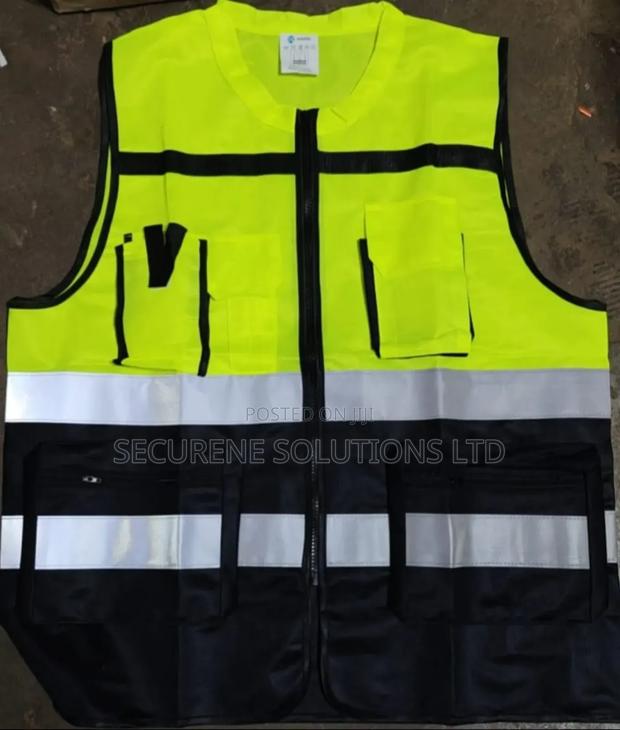 High Visibility Security Reflective Vest Pocket Design Vest - thumbnail 2