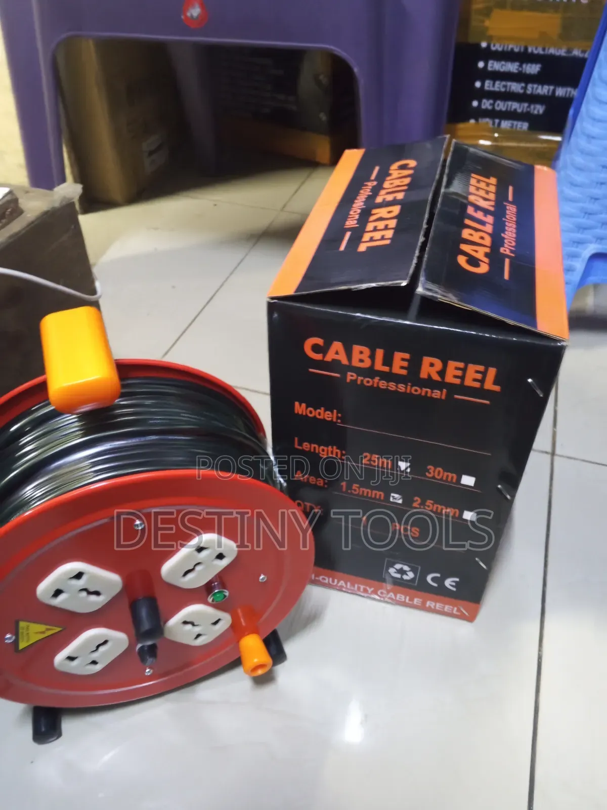 Extension Cable Reel 25meters 1.5mm