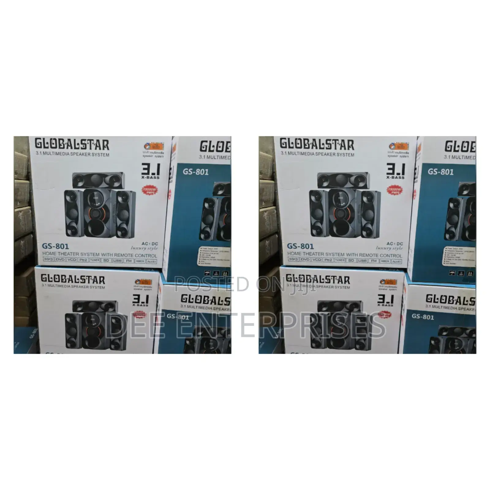 3.1ch Globalstar Home Theater System With Remote Control Woofer System